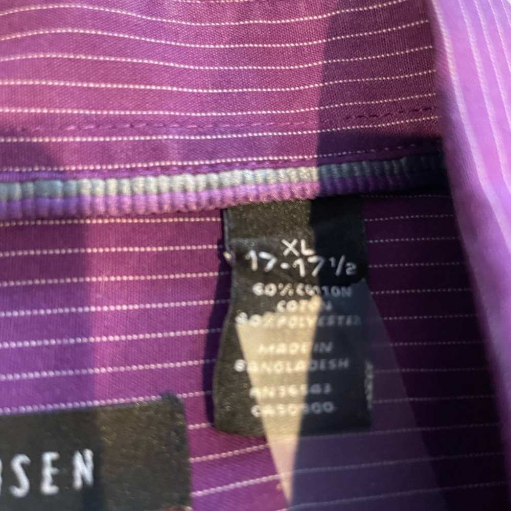 Van Heusen casual dress shirt XL purple - Picture 5 of 6